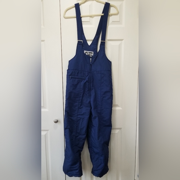 Europa size 18 bib overalls blue vtg - Picture 3 of 10